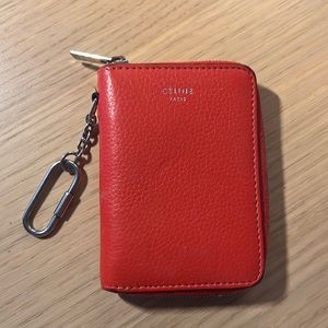 Celine card holder with keychain ring